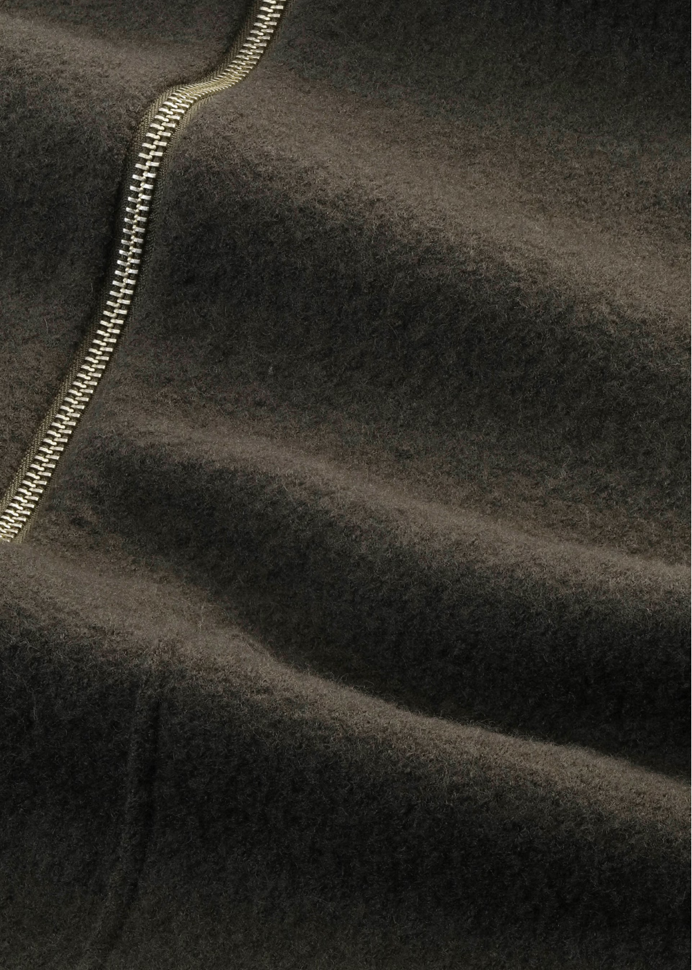 NN.07 Jonas Boiled Merino Wool Full Zip Dark Army | NN07 | Mad About The Boy