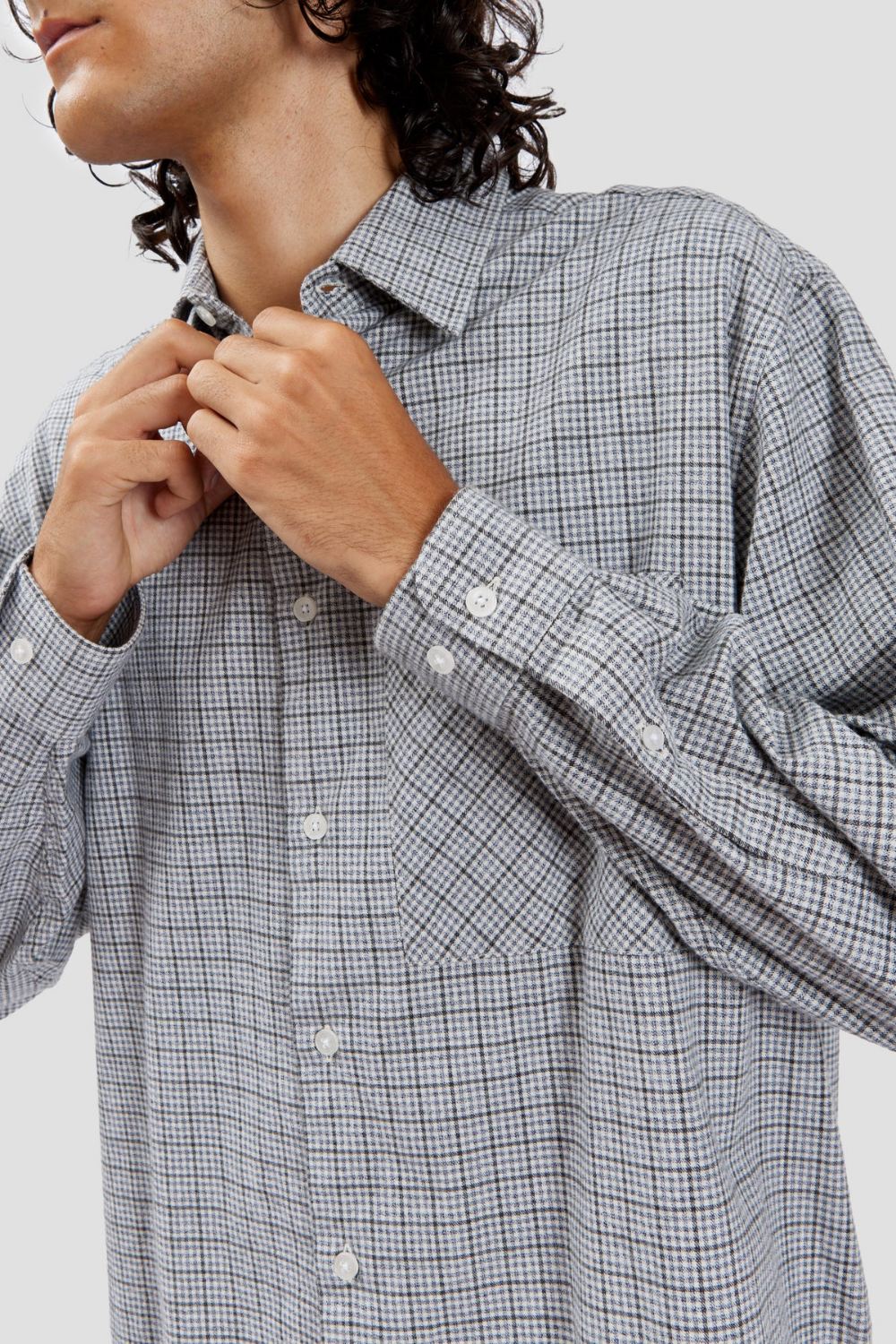 Fairly Normal - Oversized Shirt Check Blue | Fairly Normal | Mad About The Boy