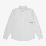 Script L/S Shirt - White Stripe | Brotherwolf | Mad About The Boy