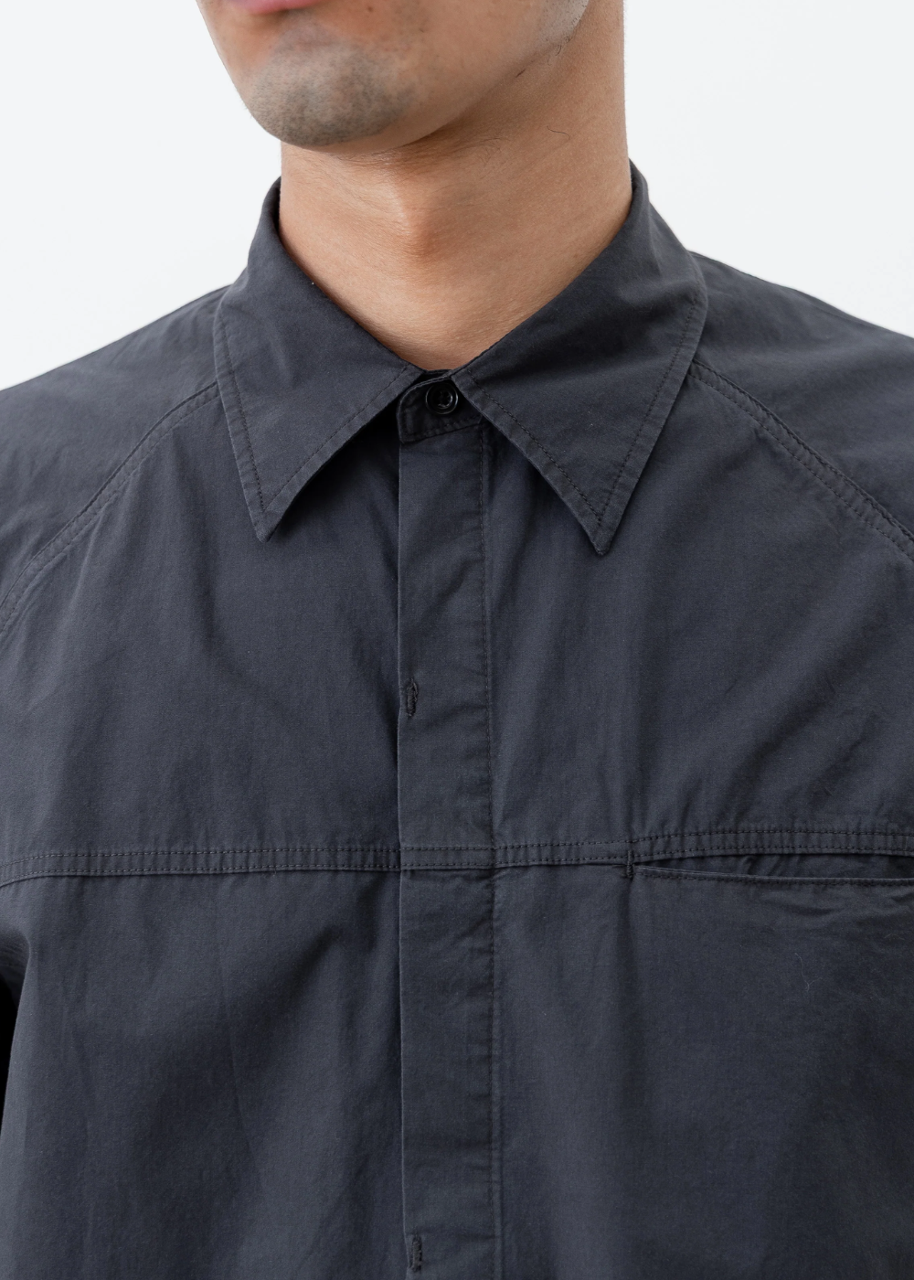 Observe / Cambia Panel Shirt - Charcoal Blue | Observe Gallery | Mad About The Boy