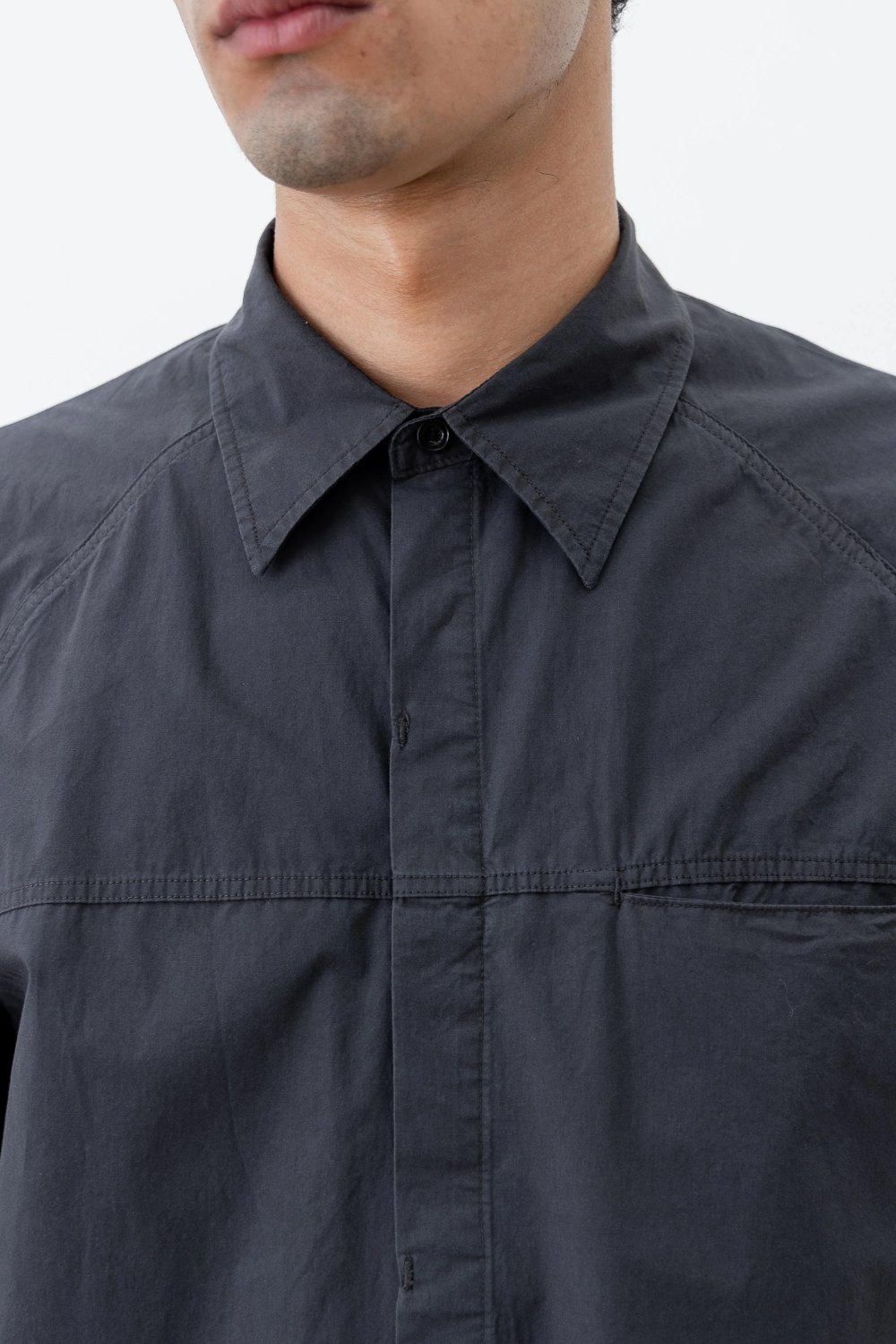 Observe / Cambia Panel Shirt - Charcoal Blue | Observe Gallery | Mad About The Boy