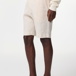 NN.07 Billie Drawstring Linen Regular Fit Shorts Oat | NN07 | Mad About The Boy