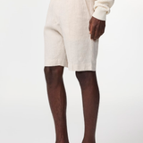 NN.07 Billie Drawstring Linen Regular Fit Shorts Oat | NN07 | Mad About The Boy