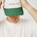 DAD CAP / CREAM & GREEN | Mad About The Boy | Mad About The Boy