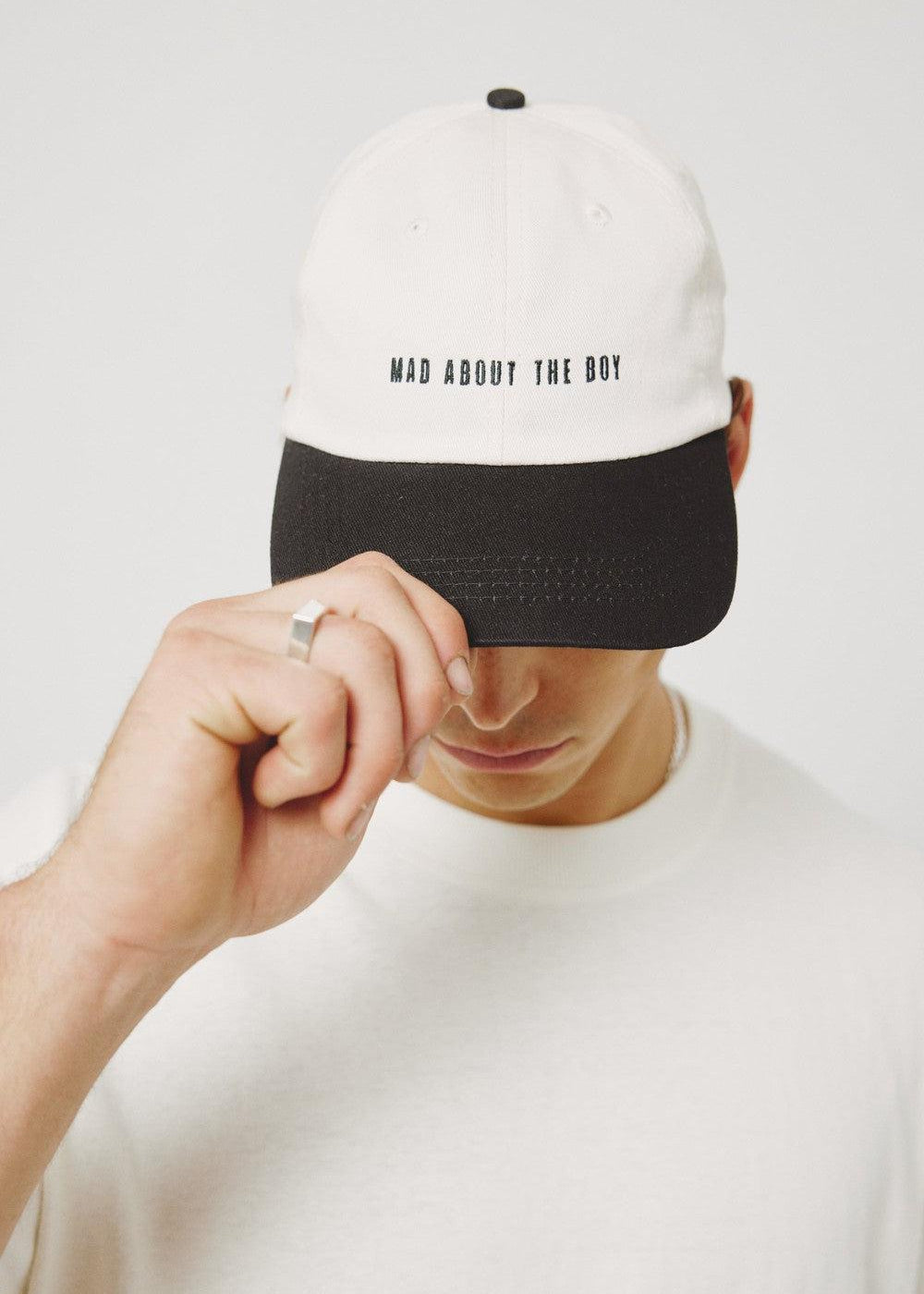 Mad About The Boy Dad Cap - Cream & Black | Mad About The Boy | Mad About The Boy