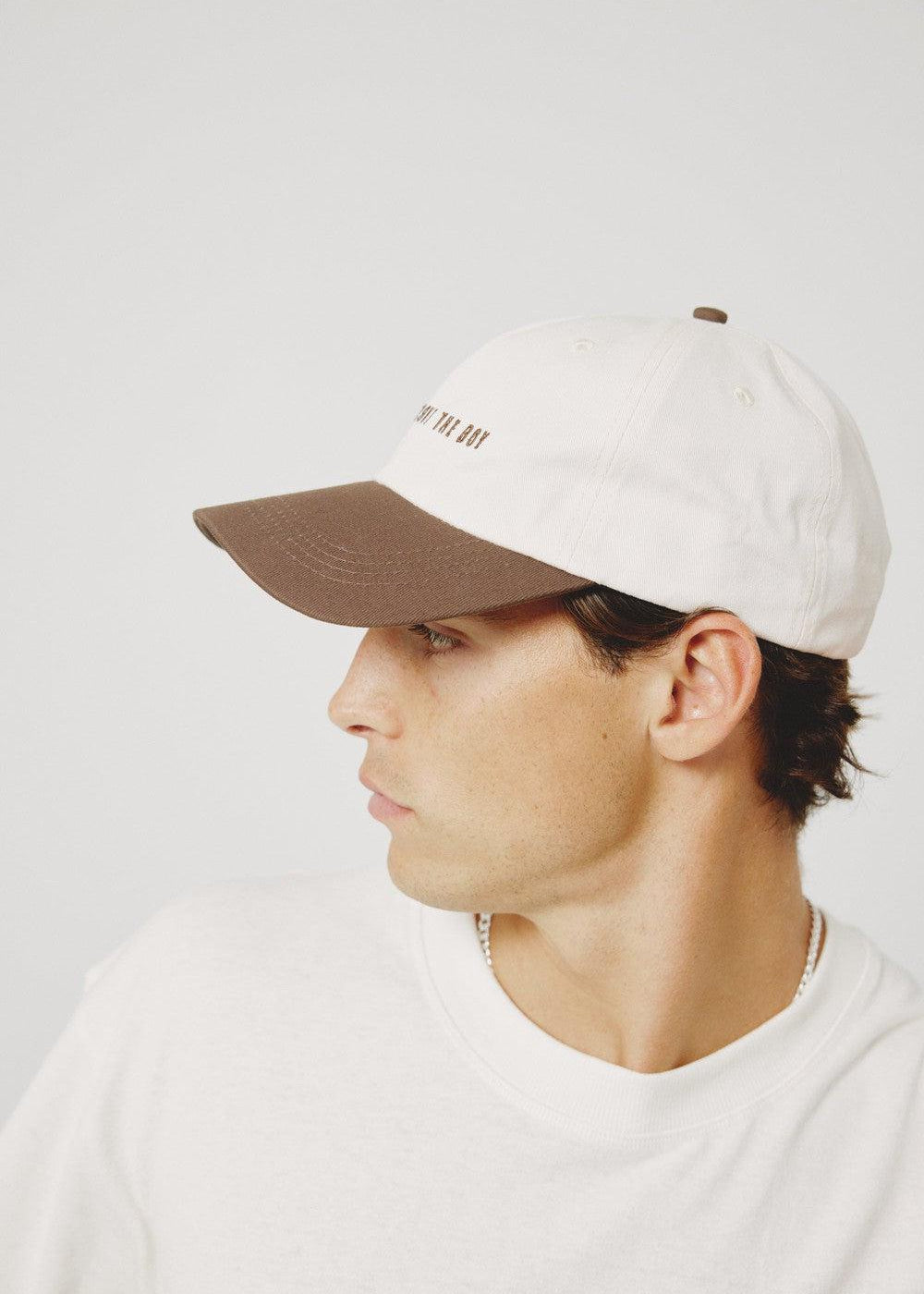 Mad About The Boy Dad Cap - Cream & Brown | Mad About The Boy | Mad About The Boy