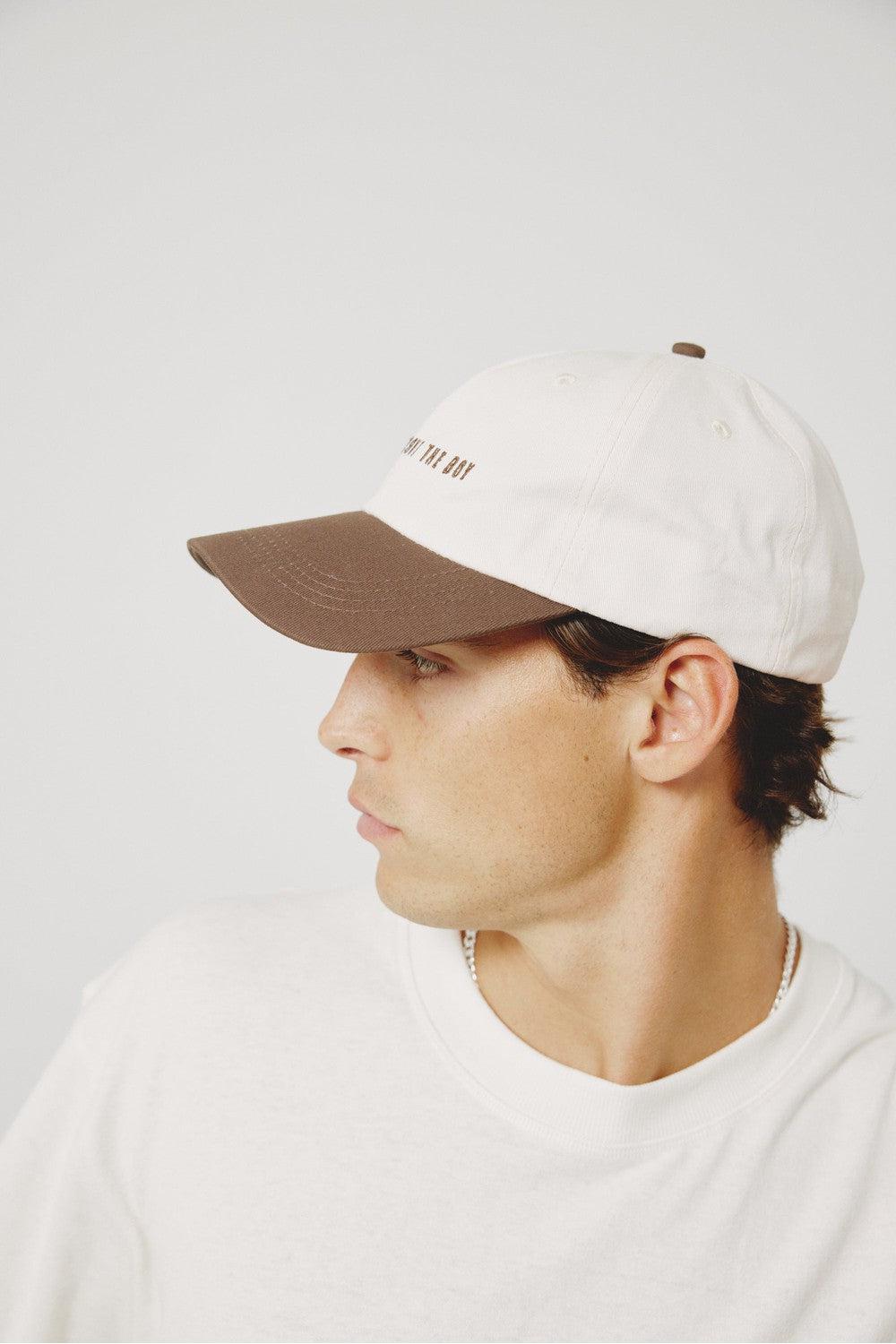 Mad About The Boy Dad Cap - Cream & Brown | Mad About The Boy | Mad About The Boy