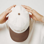 Mad About The Boy Dad Cap - Cream & Brown | Mad About The Boy | Mad About The Boy