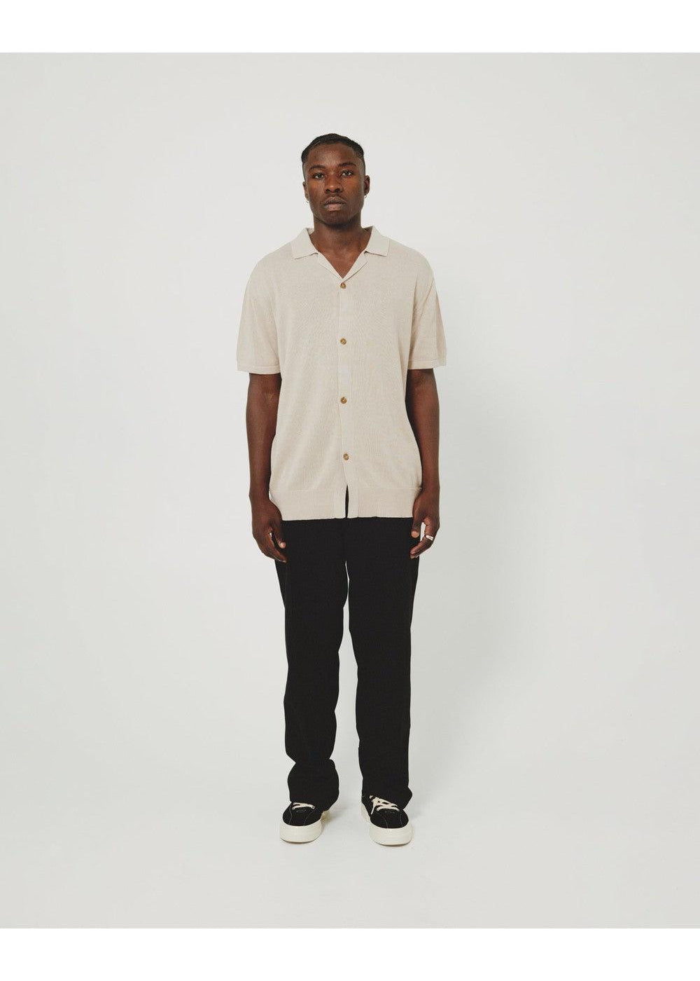 CAMPER KNIT SS SHIRT - BEIGE | Kore Studios | Mad About The Boy