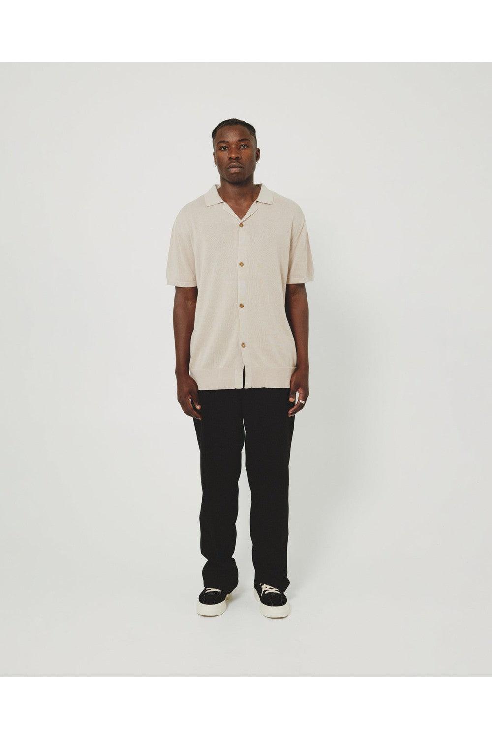 CAMPER KNIT SS SHIRT - BEIGE | Kore Studios | Mad About The Boy