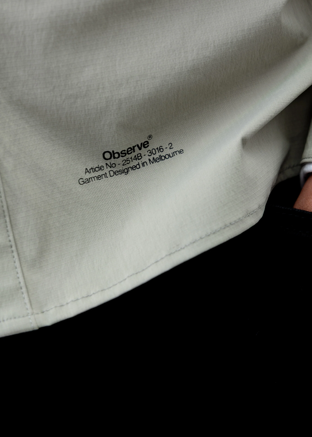 Observe / Rip Stop Panel Shirt - Sage | Observe Gallery | Mad About The Boy