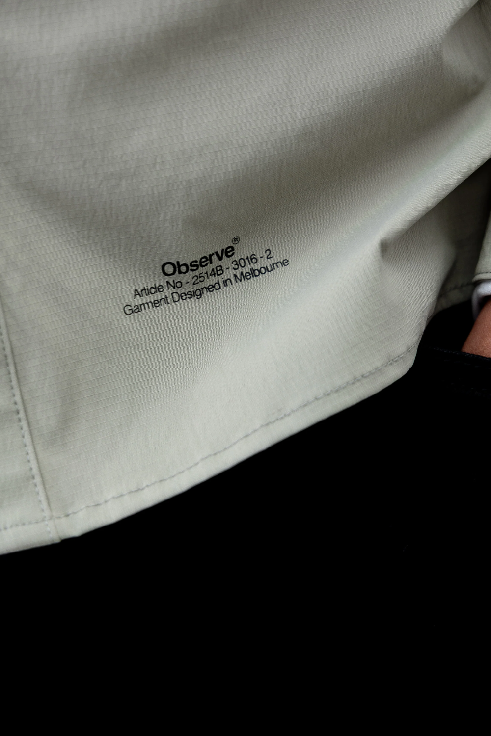 Observe / Rip Stop Panel Shirt - Sage | Observe Gallery | Mad About The Boy