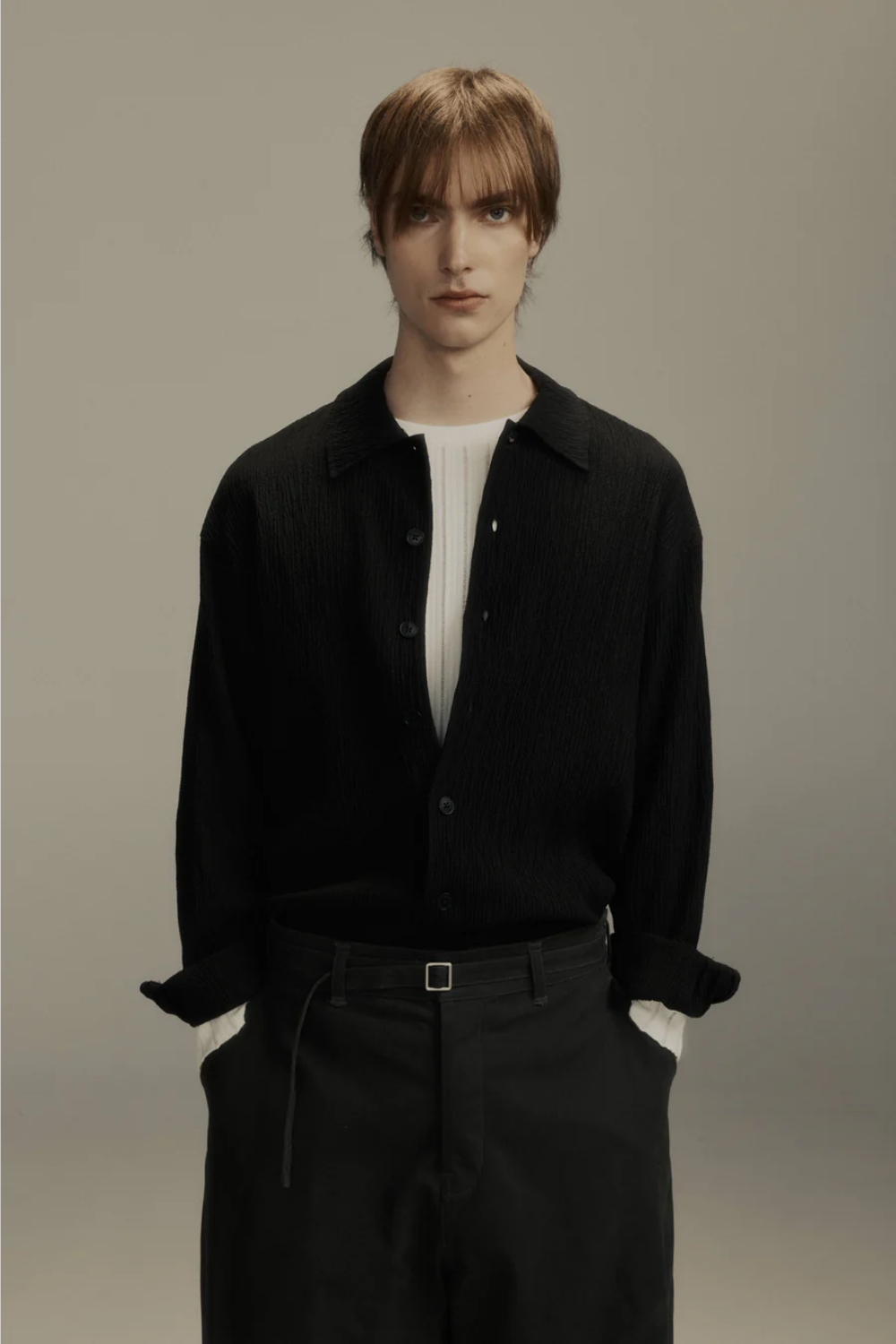 Pleated Big Business Shirt Black | PORTER JAMES SPORTS | Mad About The Boy