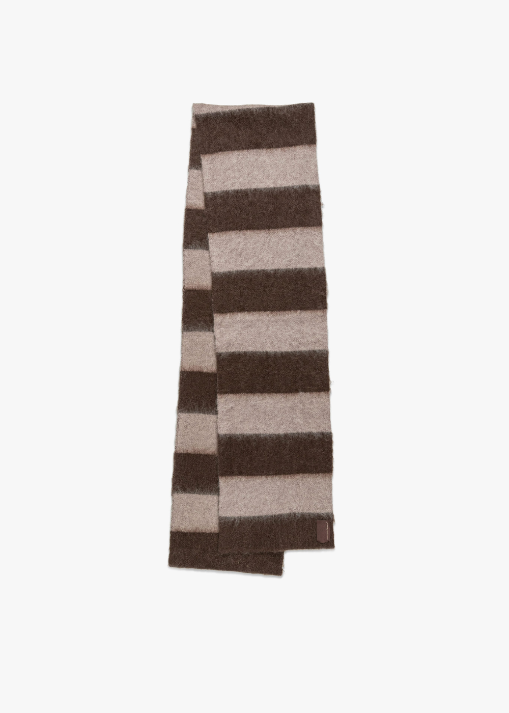 Wool Mohair Striped Scarf - Mocha | Observe Gallery | Mad About The Boy