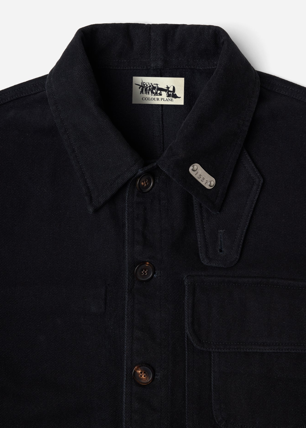 Colour Plane - French Chore Coat / Noir (Black) | Colour Plane | Mad About The Boy