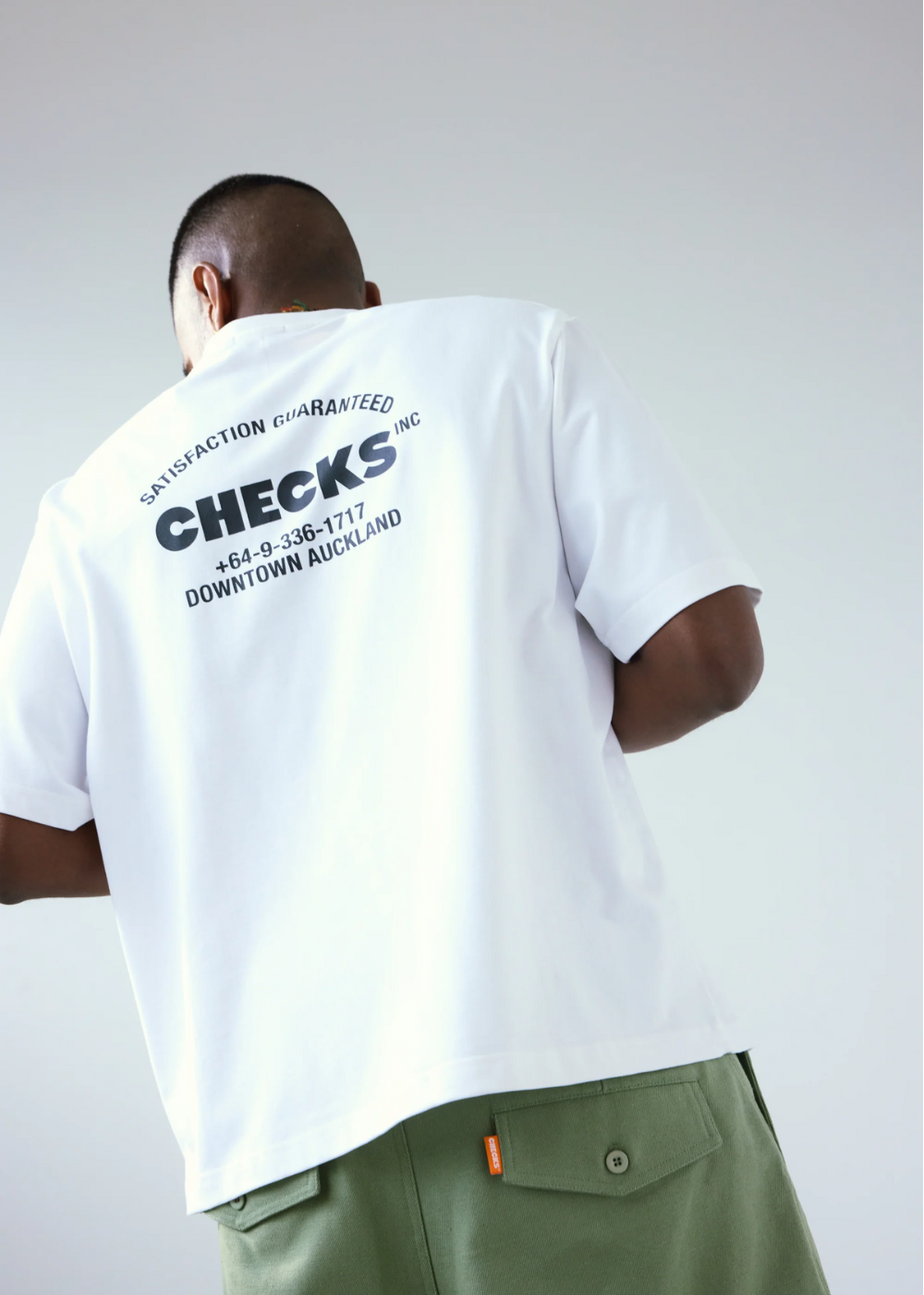 Lockup T-Shirt - White | Checks Downtown | Mad About The Boy