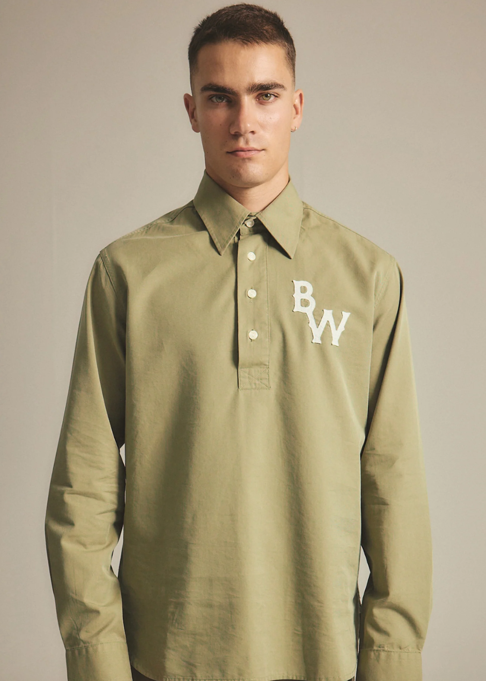 Benny L/S Shirt - Green | Brotherwolf | Mad About The Boy
