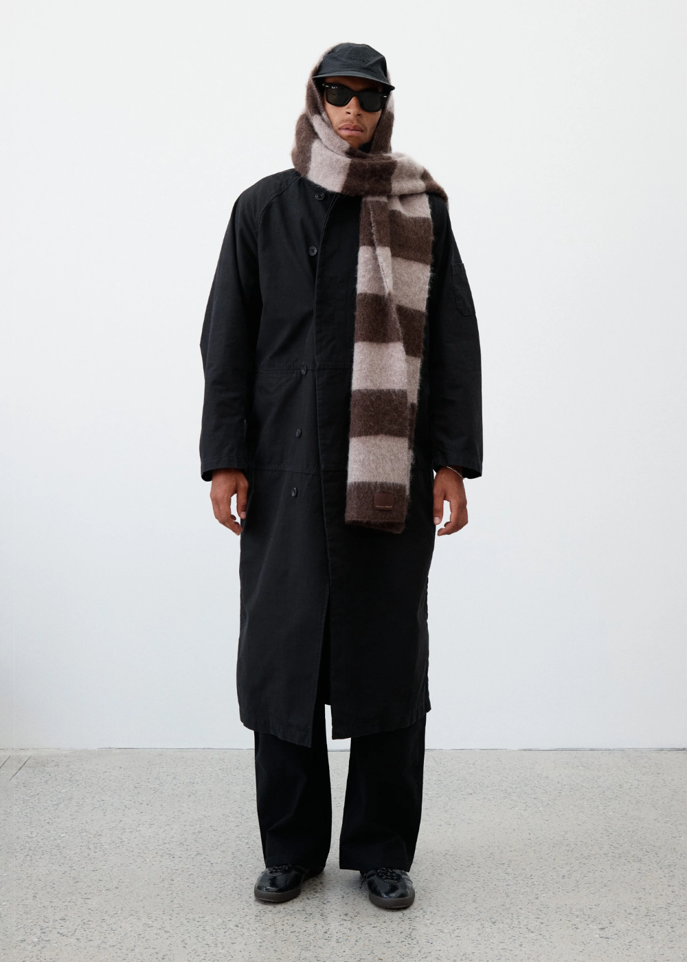 Wool Mohair Striped Scarf - Mocha | Observe Gallery | Mad About The Boy