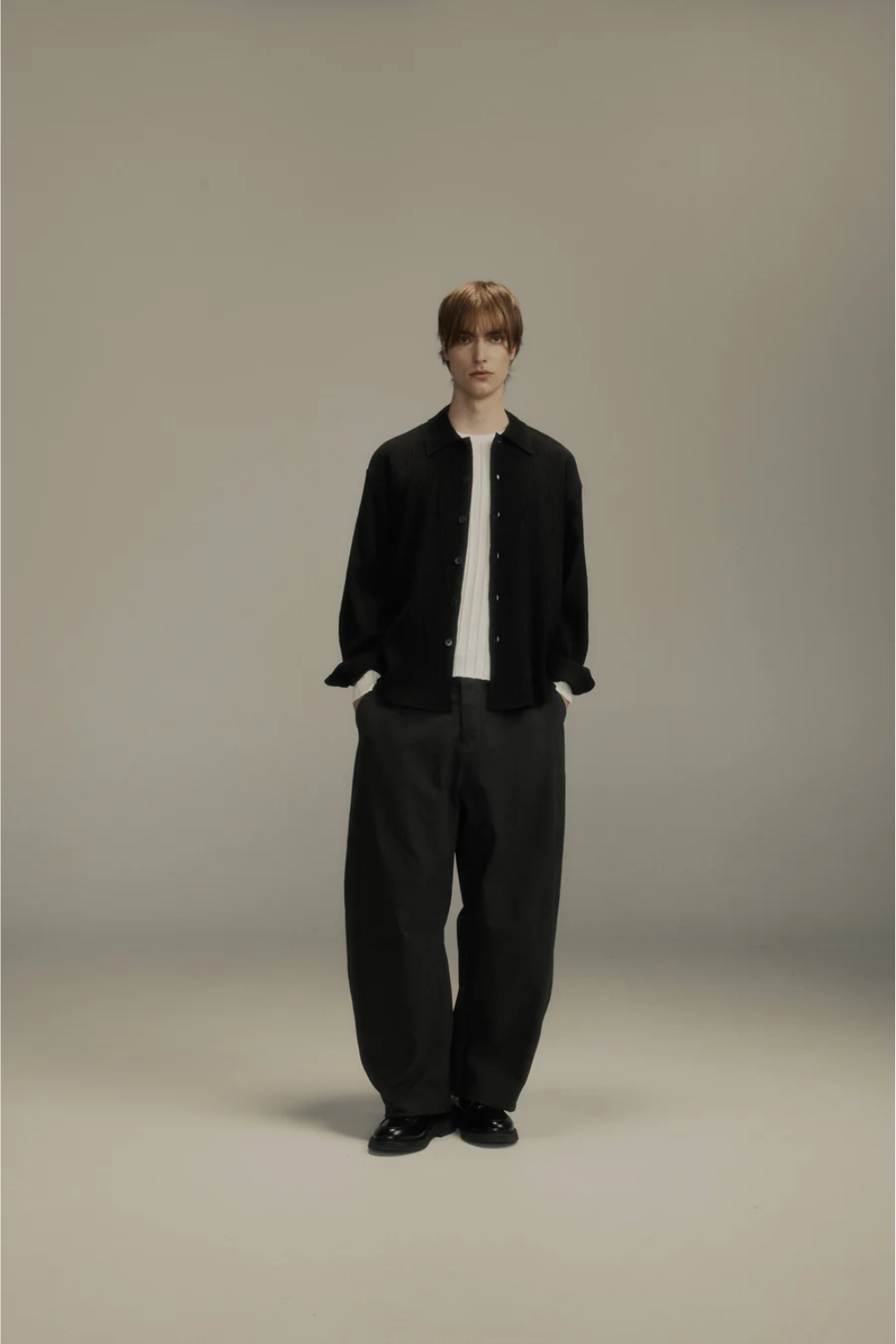 Pleated Big Business Shirt Black | PORTER JAMES SPORTS | Mad About The Boy