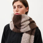 Wool Mohair Striped Scarf - Mocha | Observe Gallery | Mad About The Boy