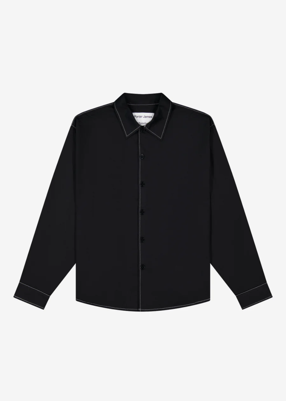 Big Business Shirt Black Oxford + Contrast Stitch | PORTER JAMES SPORTS | Mad About The Boy