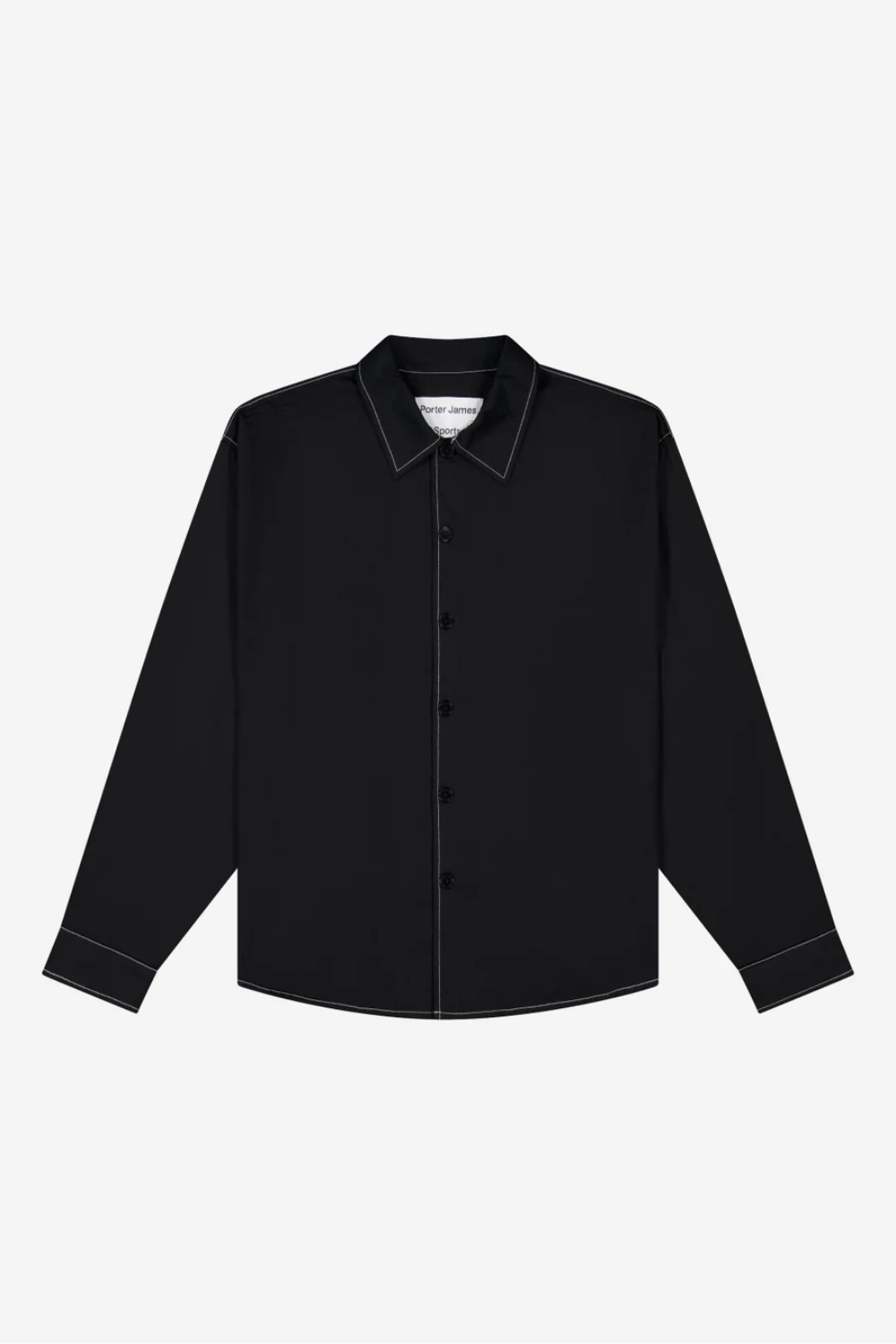 Big Business Shirt Black Oxford + Contrast Stitch | PORTER JAMES SPORTS | Mad About The Boy