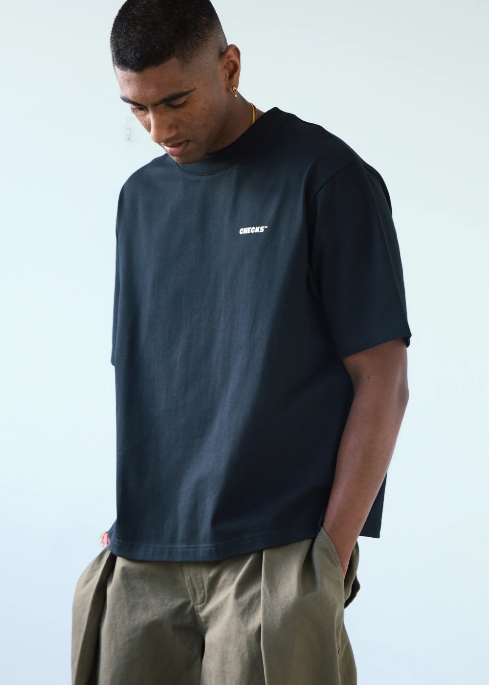 Lockup T-Shirt - Black | Checks Downtown | Mad About The Boy