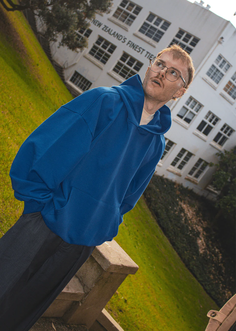 Checks Downtown - Evergreen Hoodie / Blue | Checks Downtown | Mad About The Boy
