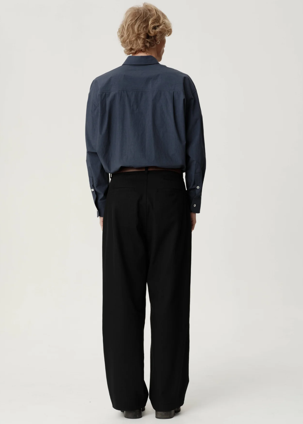 ASHA JASPER - Boardroom Trouser / Black Cotton Wool Twill | ASHA JASPER | Mad About The Boy