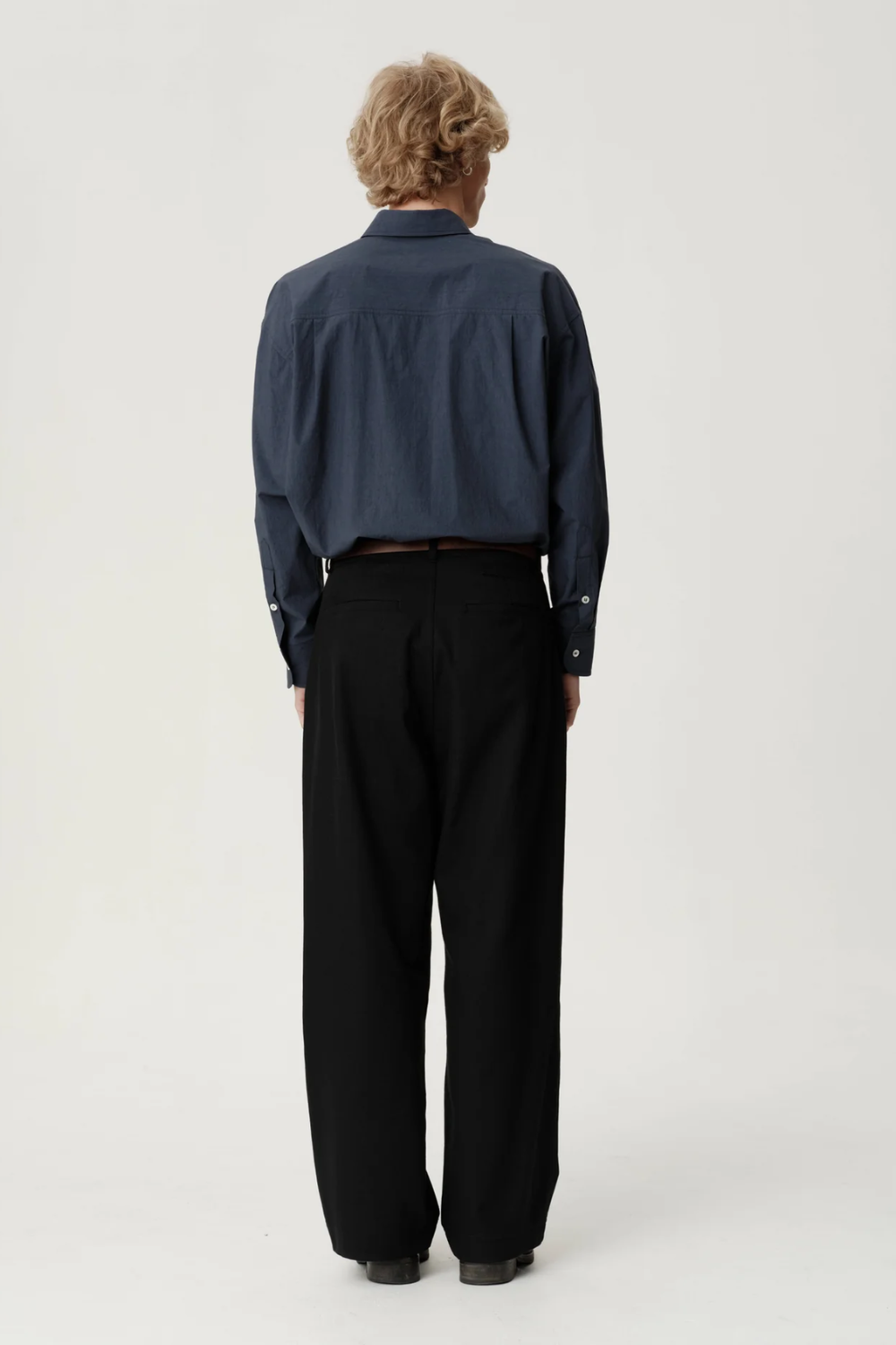 ASHA JASPER - Boardroom Trouser / Black Cotton Wool Twill | ASHA JASPER | Mad About The Boy
