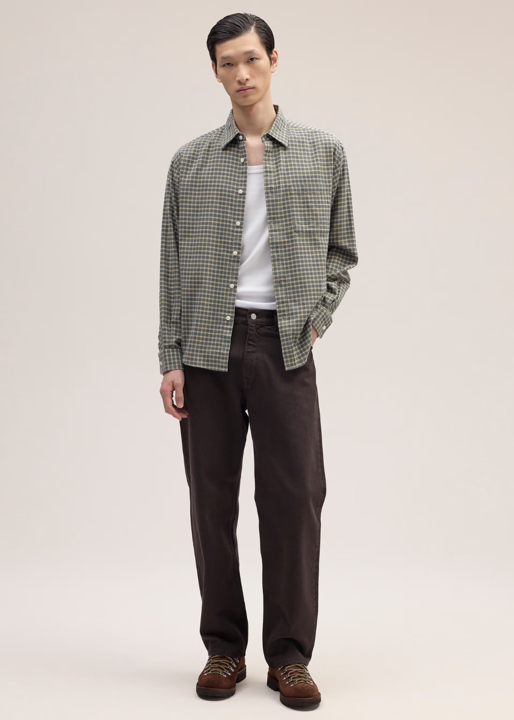 NN.07 Deon Flannel Shirt Coral Check | NN07 | Mad About The Boy