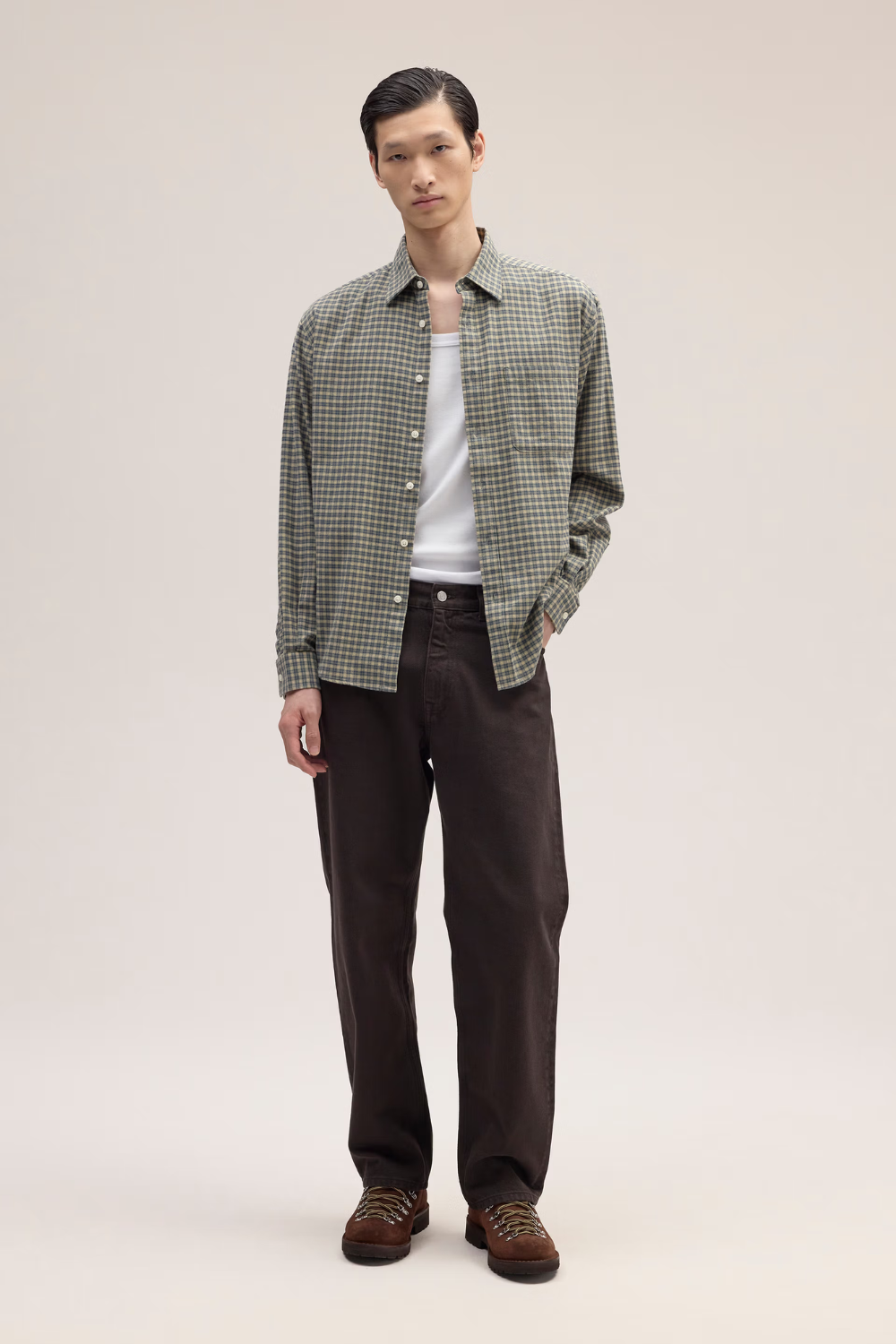 NN.07 Deon Flannel Shirt Coral Check | NN07 | Mad About The Boy