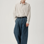 ASHA JASPER - Volume Italian Denim Trouser / Stonewashed Indigo | ASHA JASPER | Mad About The Boy