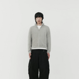 Brushed Knitted Zip Up / Grey | PORTER JAMES SPORTS | Mad About The Boy