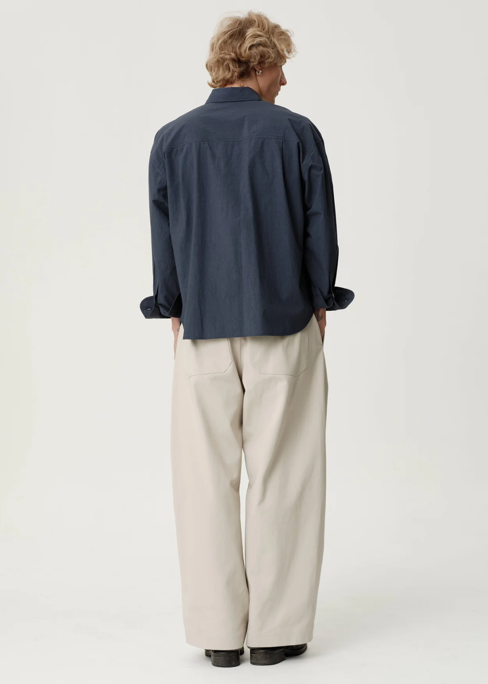 ASHA JASPER - Executive Shirt - Textured Navy Broadcloth | ASHA JASPER | Mad About The Boy