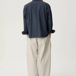 ASHA JASPER - Executive Shirt - Textured Navy Broadcloth | ASHA JASPER | Mad About The Boy