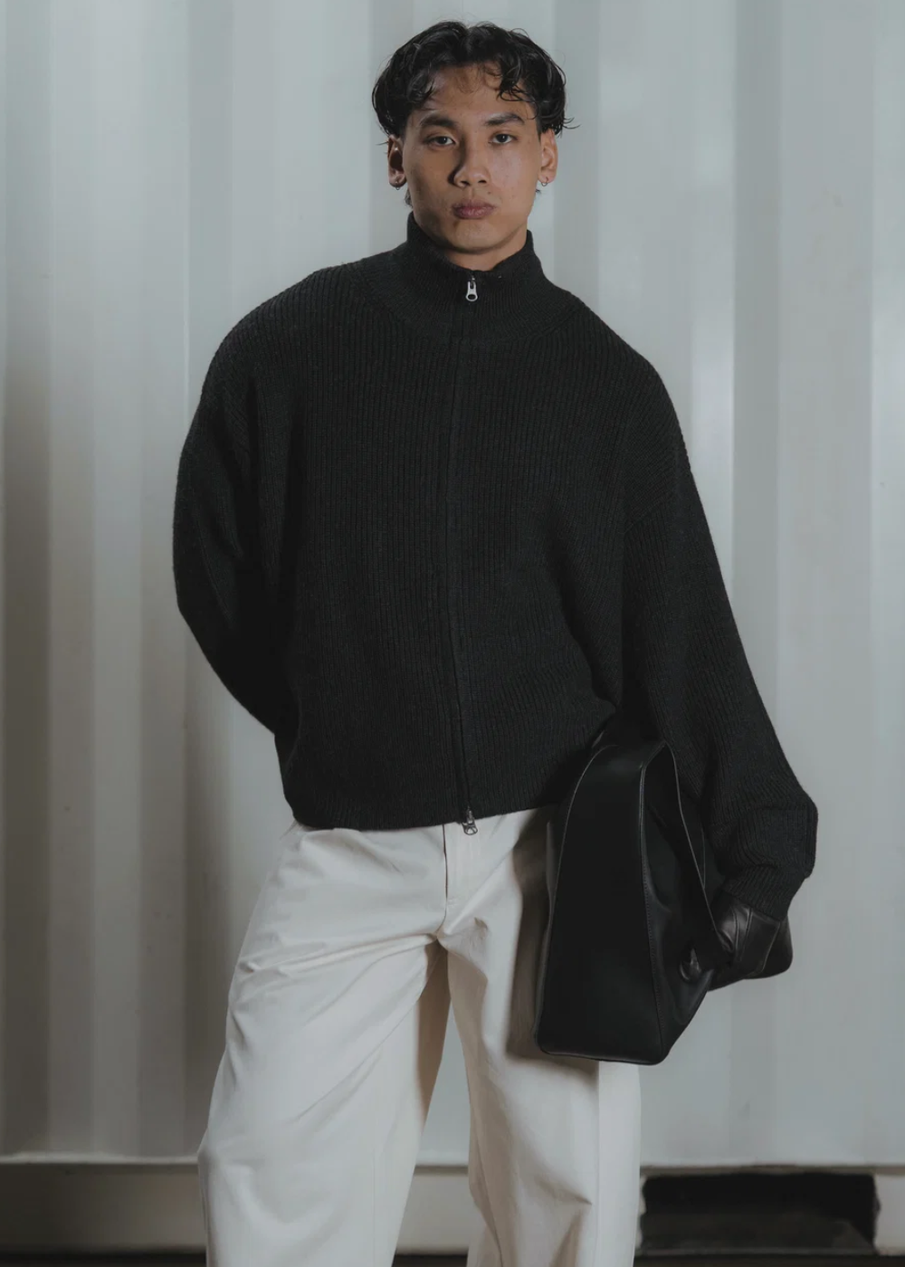Solace Theory The Funnel Knit - Coal | SOLACE THEORY | Mad About The Boy