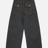 14.5oz Raw Denim Jeans - Black | Colour Plane | Mad About The Boy