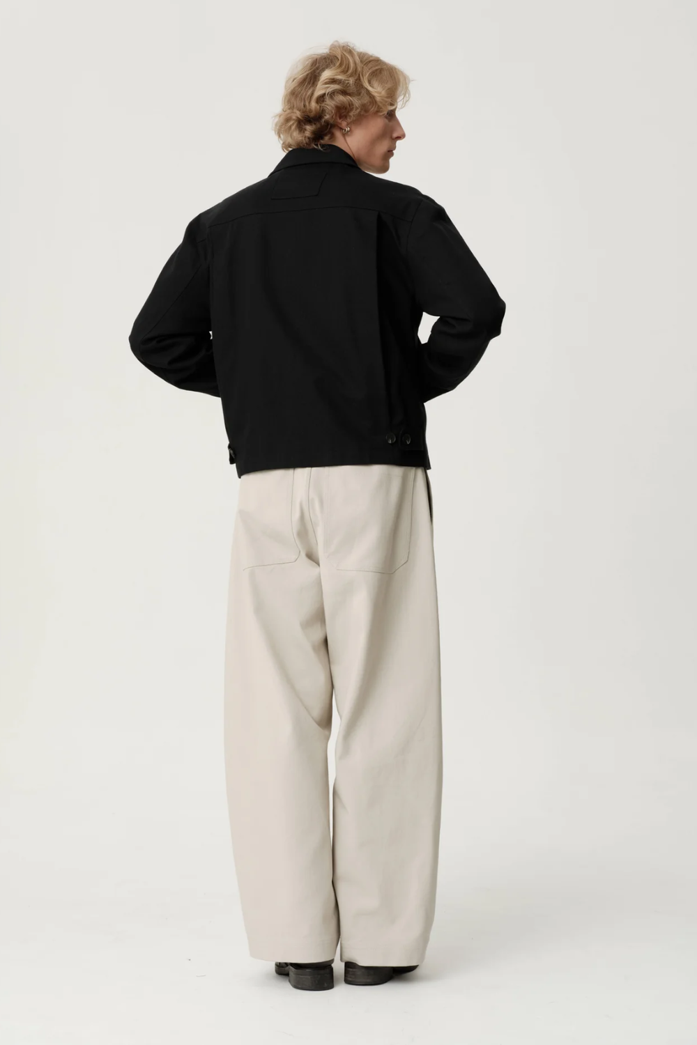 ASHA JASPER - Cary Jacket - Black Cotton Wool Twill | ASHA JASPER | Mad About The Boy