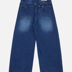 13.5oz Washed Paint Splat Jeans - Royal Blue | Colour Plane | Mad About The Boy