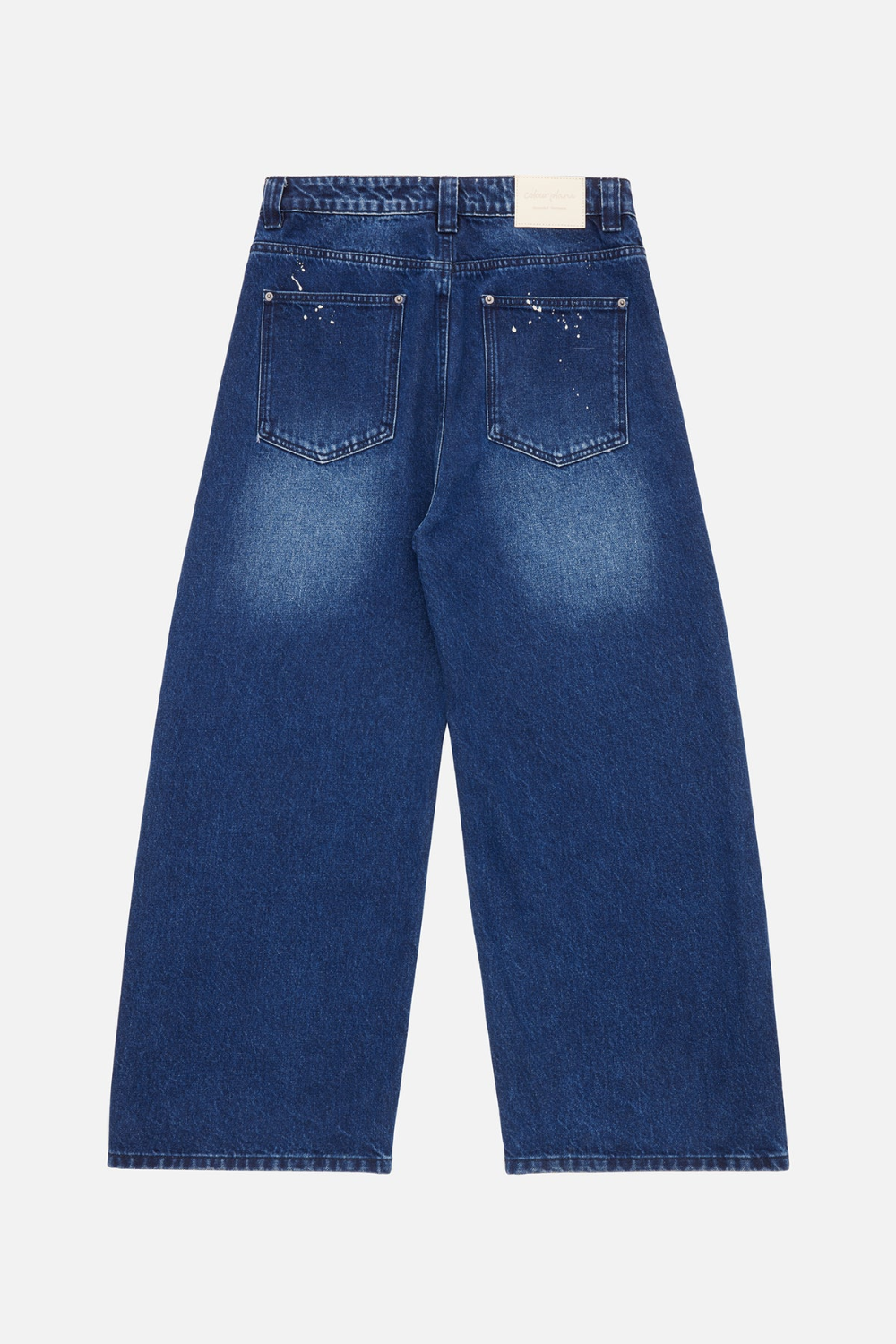 13.5oz Washed Paint Splat Jeans - Royal Blue | Colour Plane | Mad About The Boy