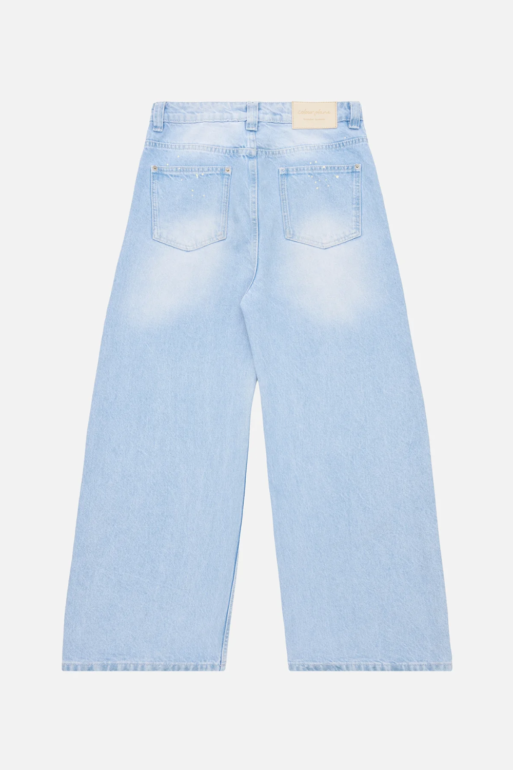 13.5oz Washed Paint Splat Jeans - Light Blue | Colour Plane | Mad About The Boy