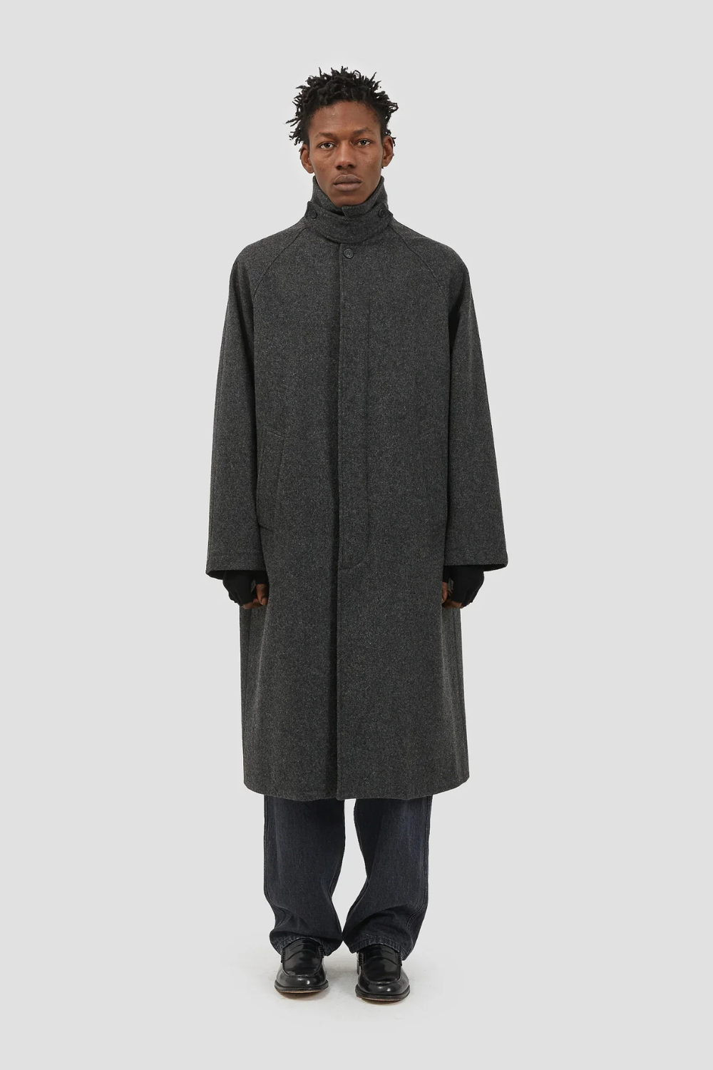 Raglan Top Coat Wool Grey | Fairly Normal | Mad About The Boy