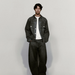 Dart-Knee Japanese Denim - Washed Black | PORTER JAMES SPORTS | Mad About The Boy