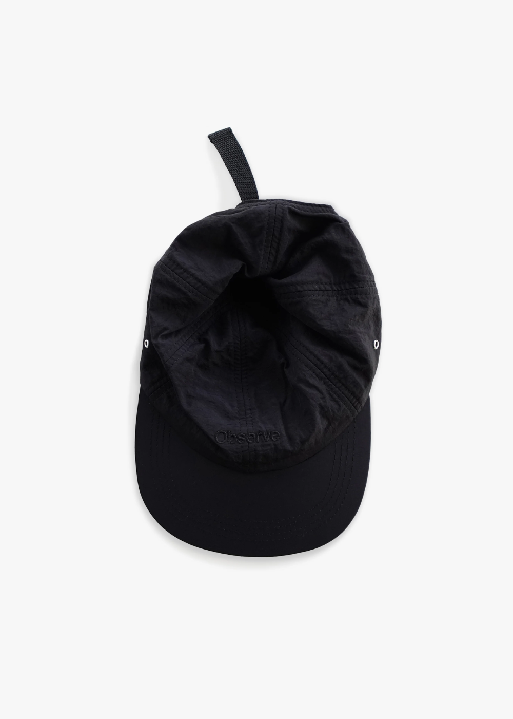 Crinkle Nylon Logo Cap - Midnight | Observe Gallery | Mad About The Boy