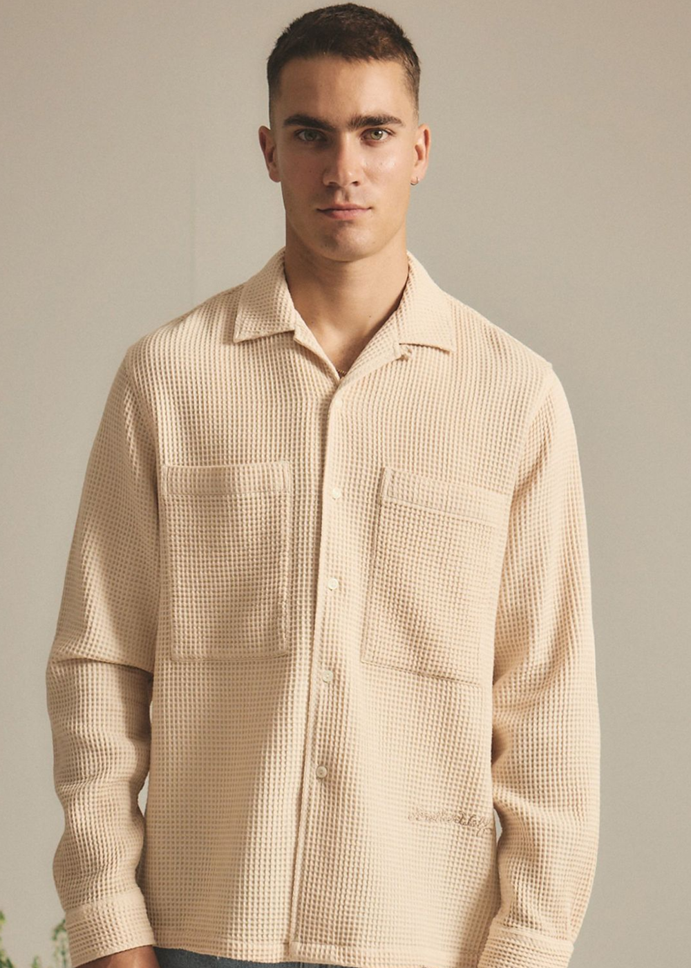 Buckley L/S Shirt - Cream | Brotherwolf | Mad About The Boy