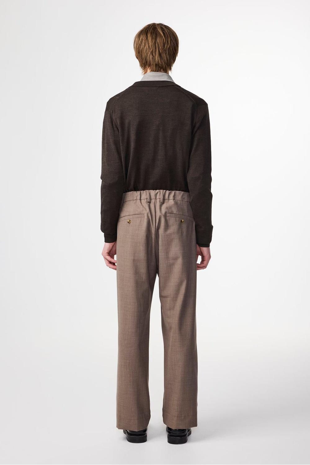 NN.07 Kay Lightweight Relaxed Fit Trouser Khaki Melange | NN07 | Mad About The Boy