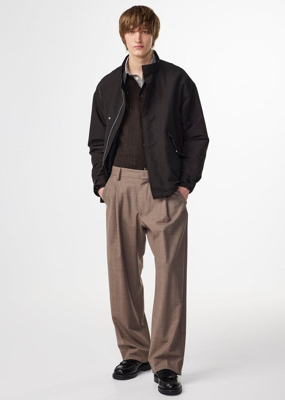 NN.07 Kay Lightweight Relaxed Fit Trouser Khaki Melange | NN07 | Mad About The Boy