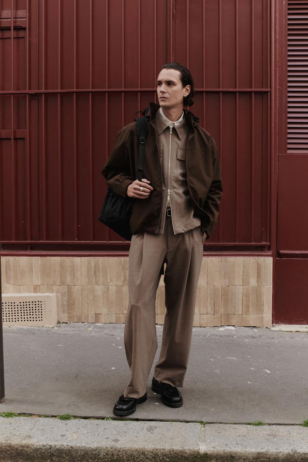 NN.07 Kay Lightweight Relaxed Fit Trouser Khaki Melange | NN07 | Mad About The Boy