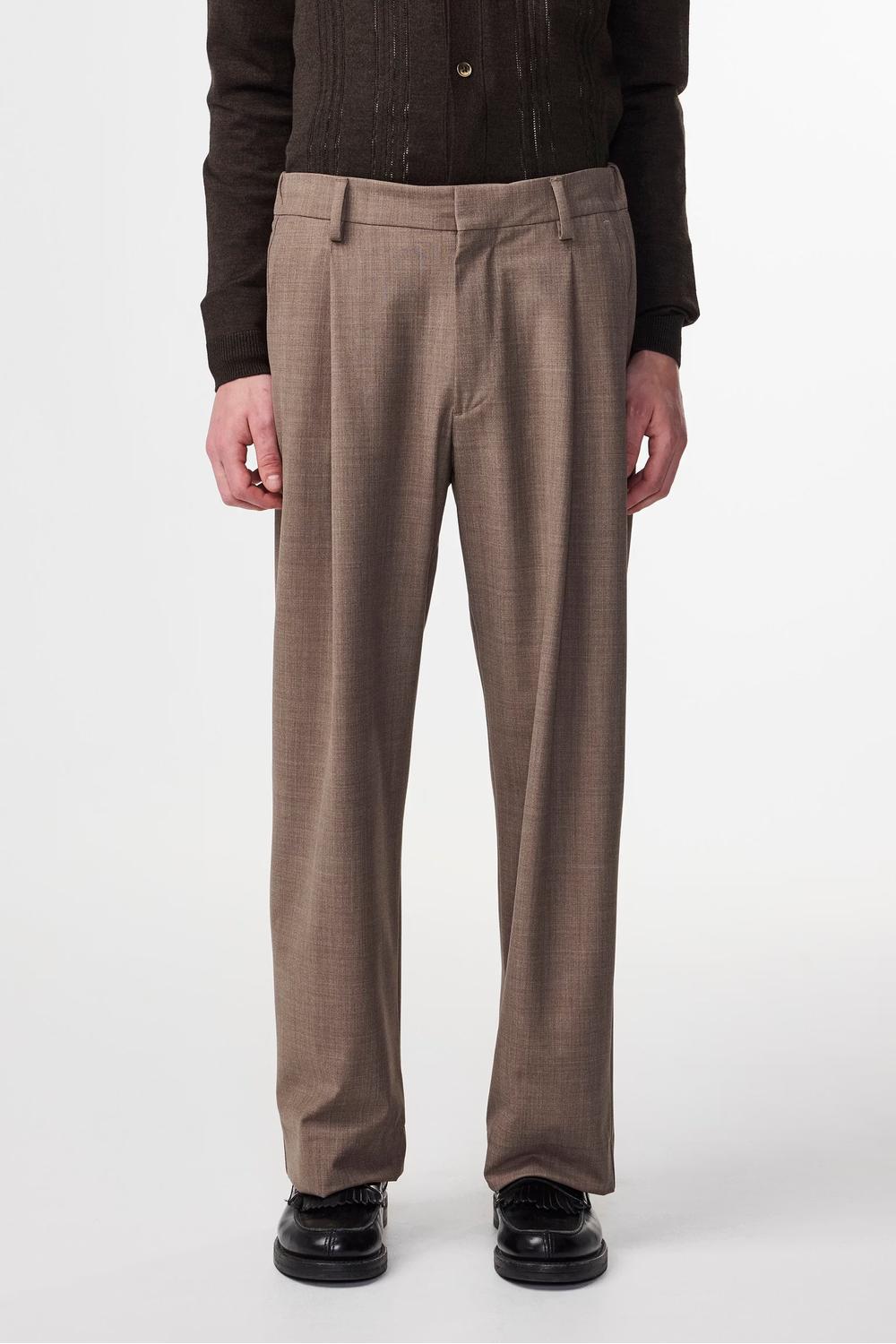 NN.07 Kay Lightweight Relaxed Fit Trouser Khaki Melange | NN07 | Mad About The Boy